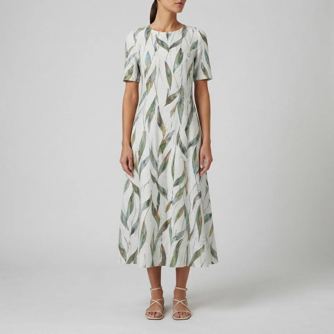 AISHA | Midi dress with floral print