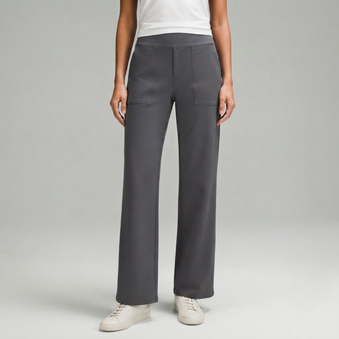 OLIVIA | Stretch trousers with high-rise waist