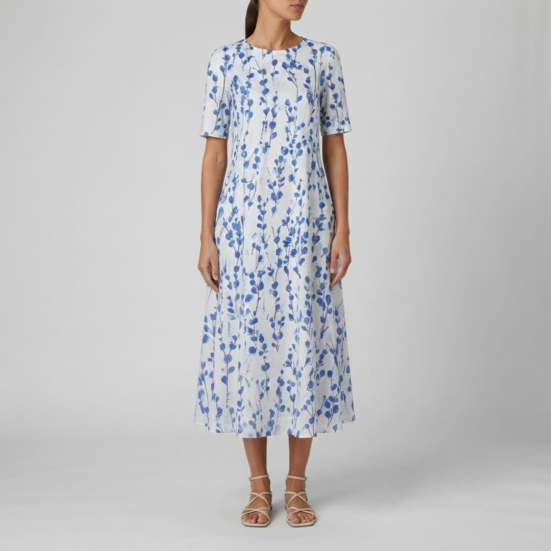 AISHA | Midi dress with floral print