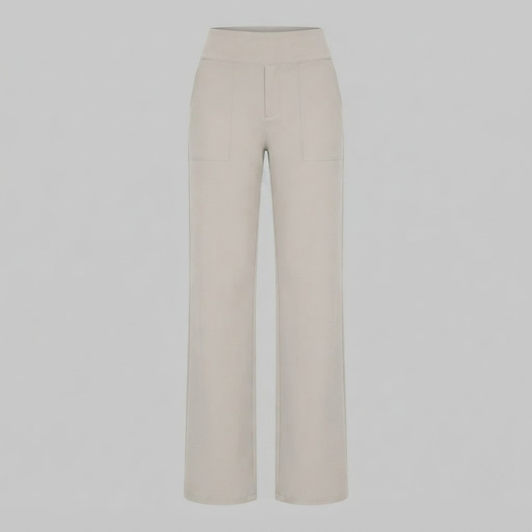 OLIVIA | Stretch trousers with high-rise waist