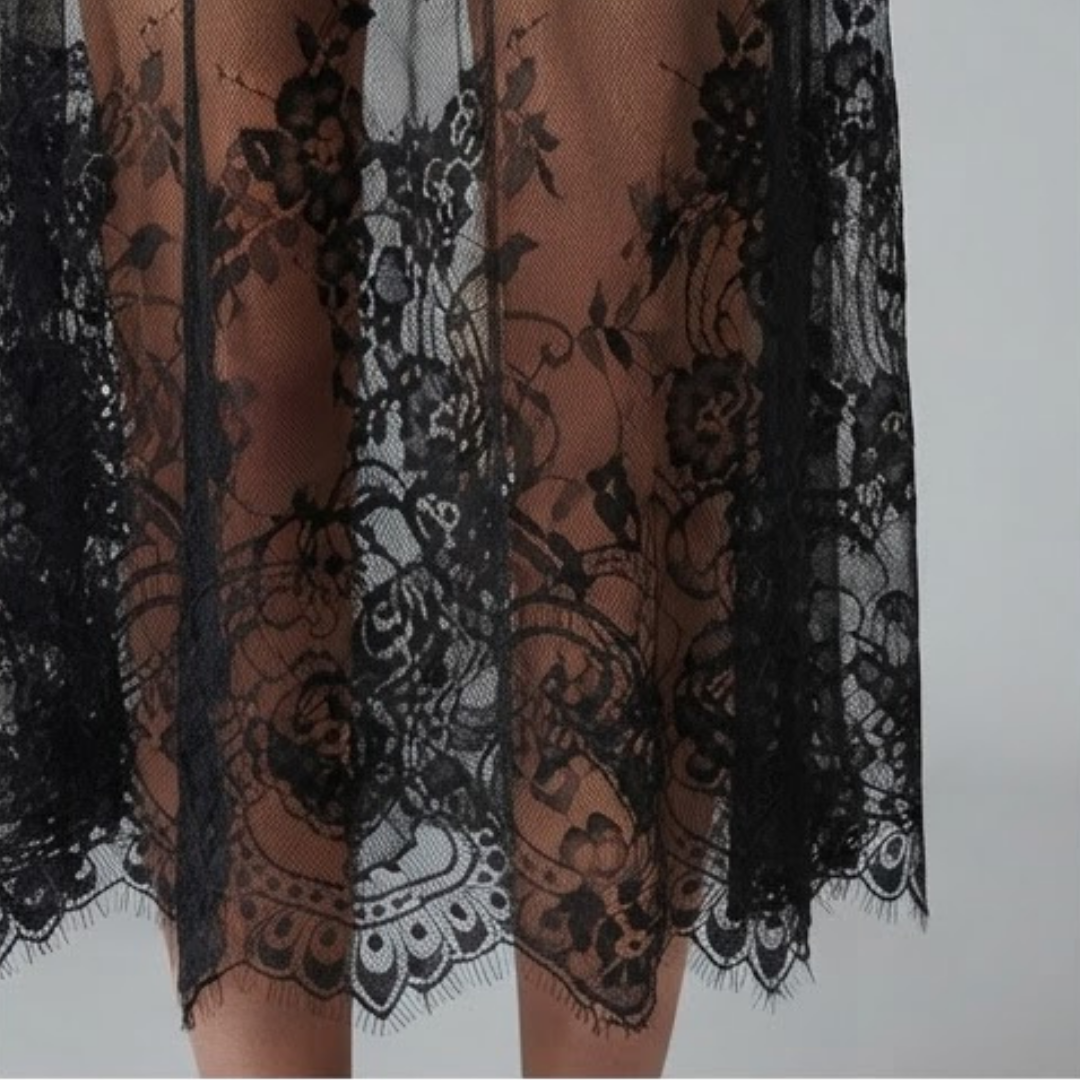 IVY | Slip skirt with lace detailing