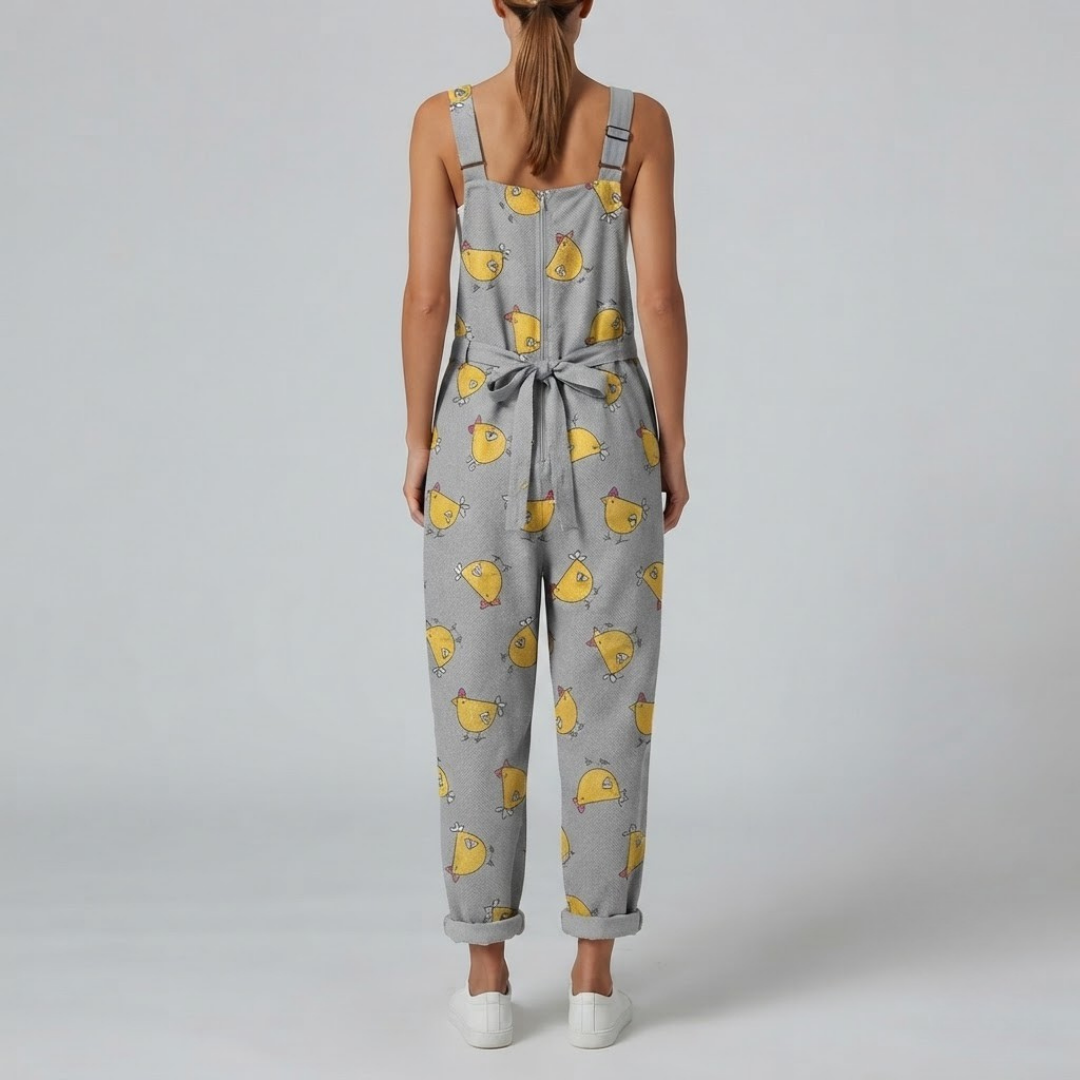 COOP | Printed jumpsuit with adjustable straps