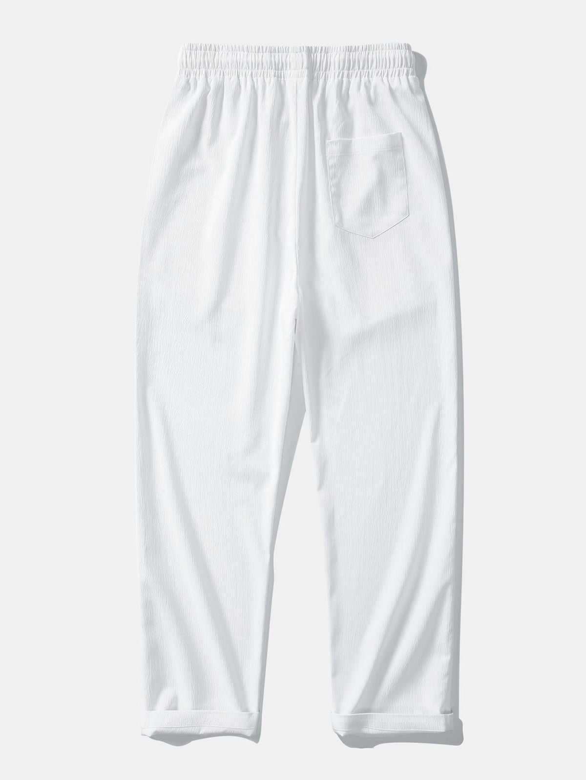 AVA | Straight-leg trousers with crinkle texture