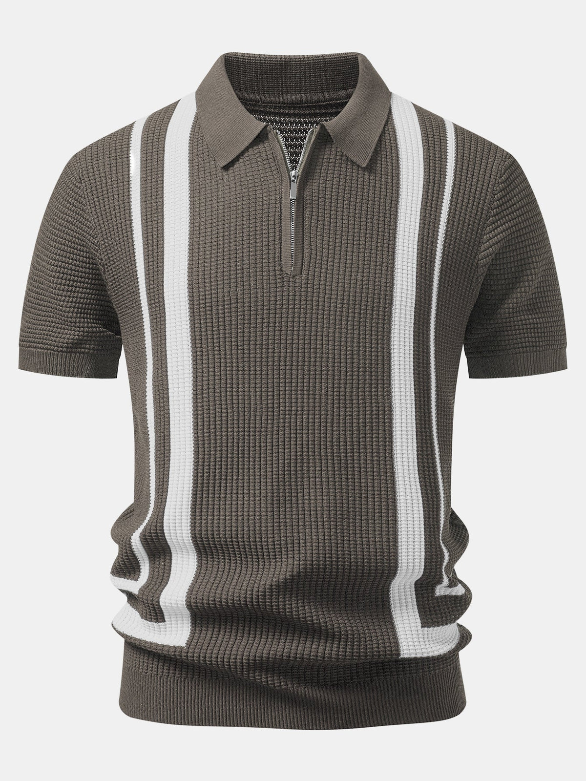 EVAN | Polo with zip neckline