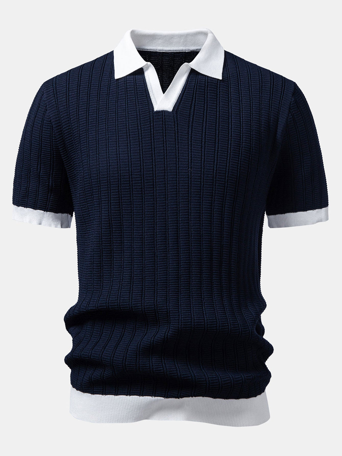 MILES | Polo shirt with Johnny collar