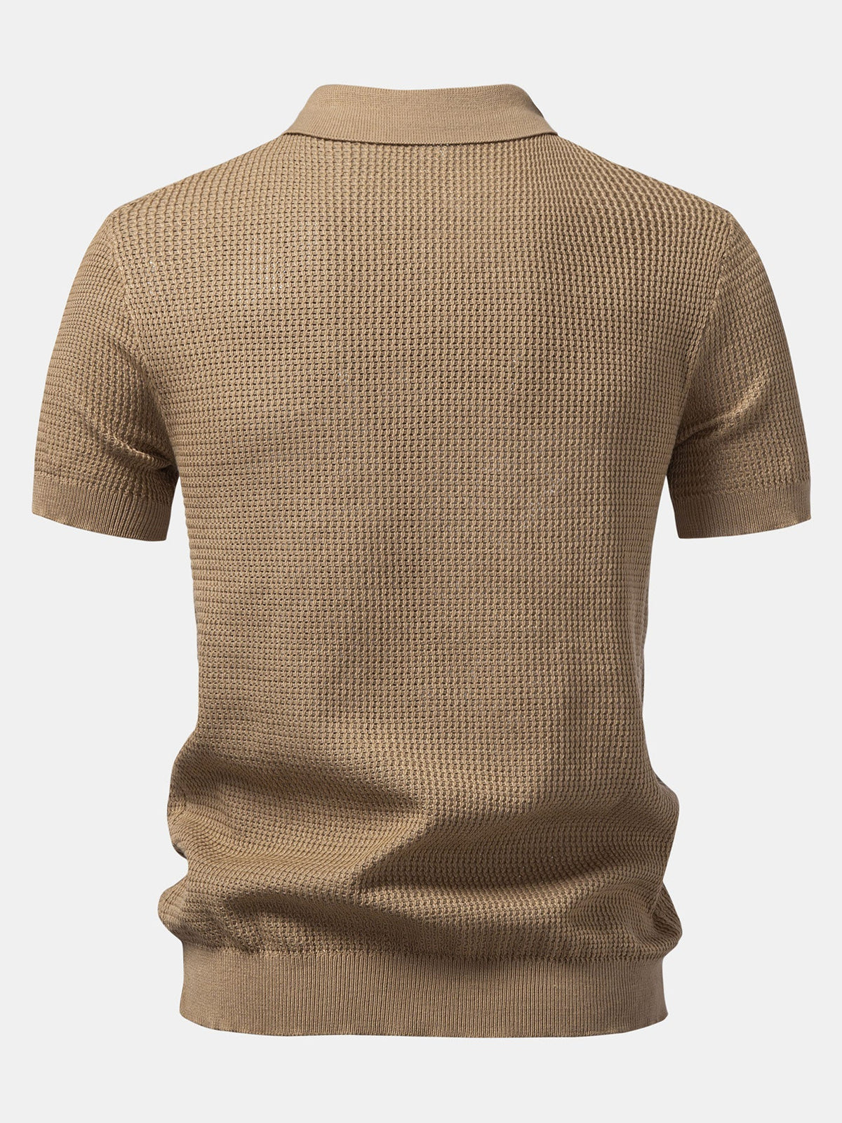 RUFUS | Open-knit polo with Johnny collar