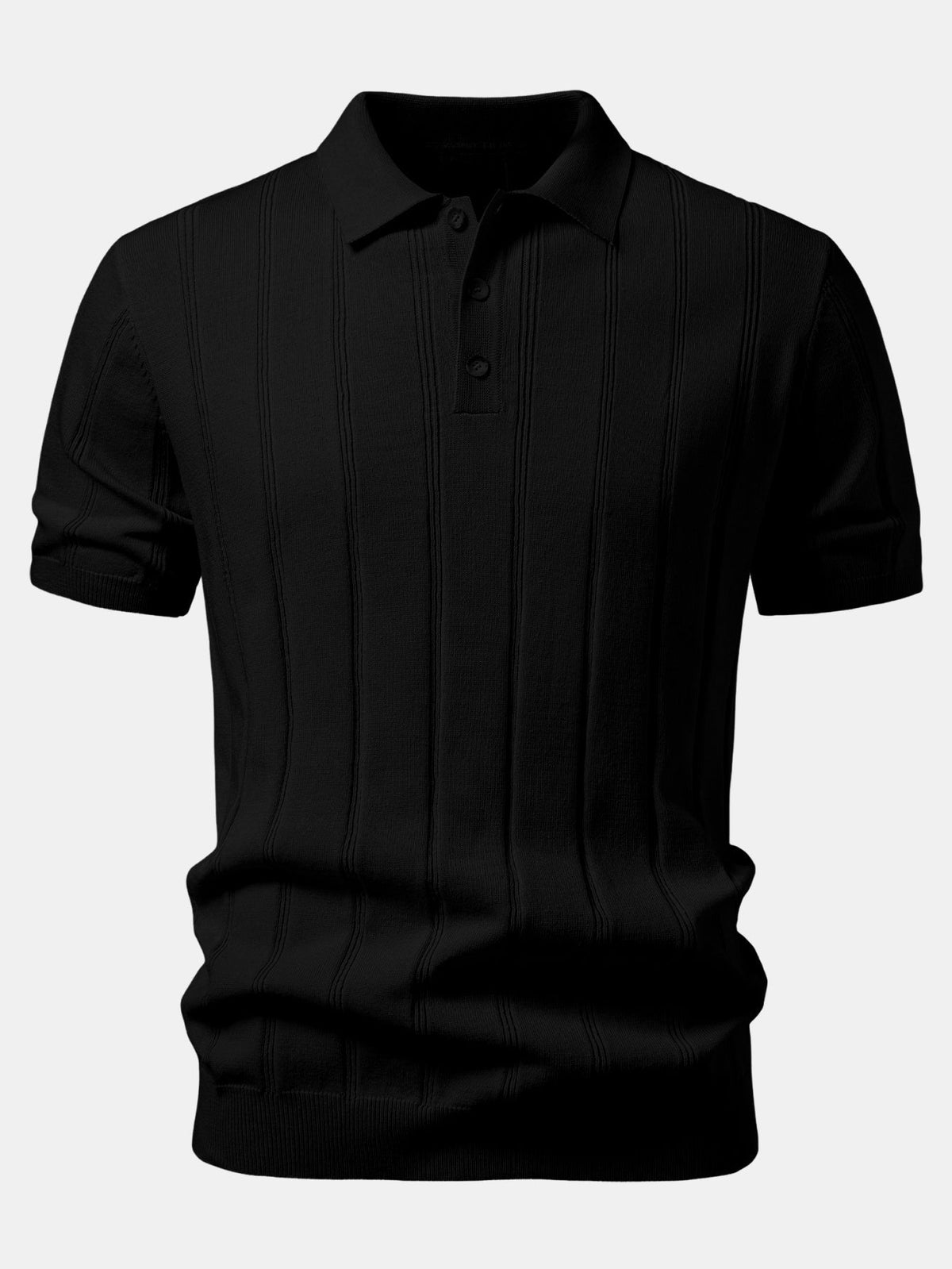 THEO | Set with ribbed polo and tapered trousers
