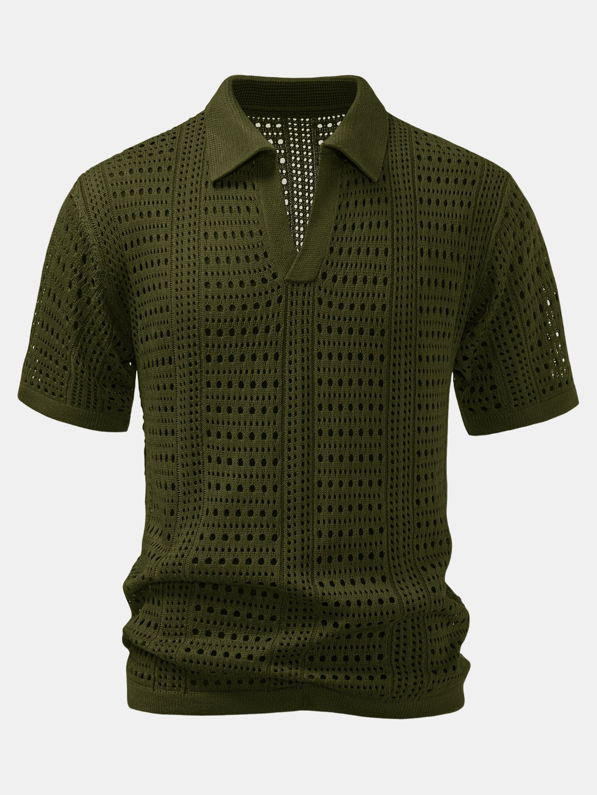 CHARLIE | Set with open-knit polo