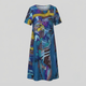 HEATHER | Midi dress with floral print