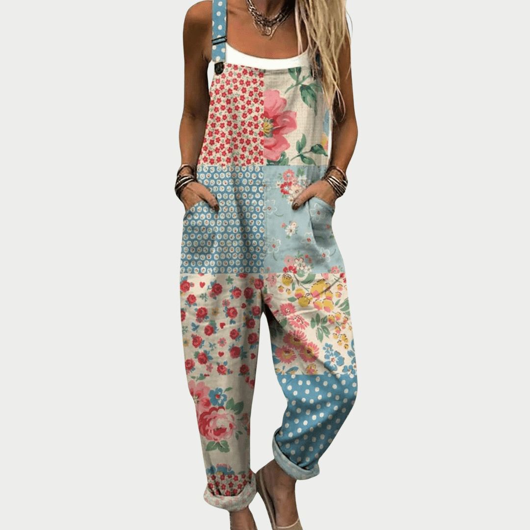 SADIE | Overalls with multicolour print