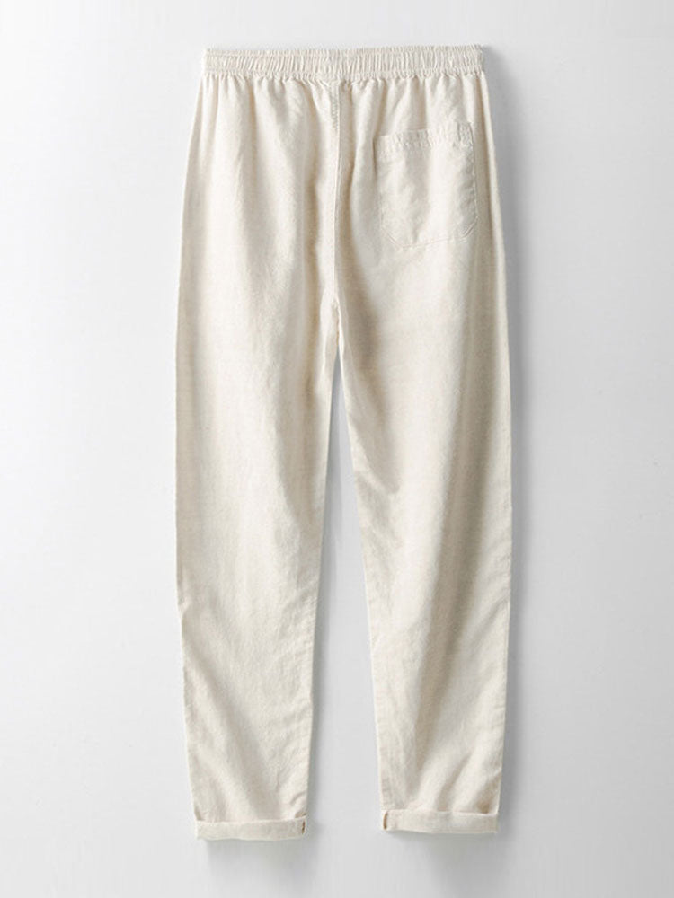 ELLA | Straight-leg trousers in woven fabric