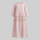 ZENAIDA | Midi dress with lace detailing