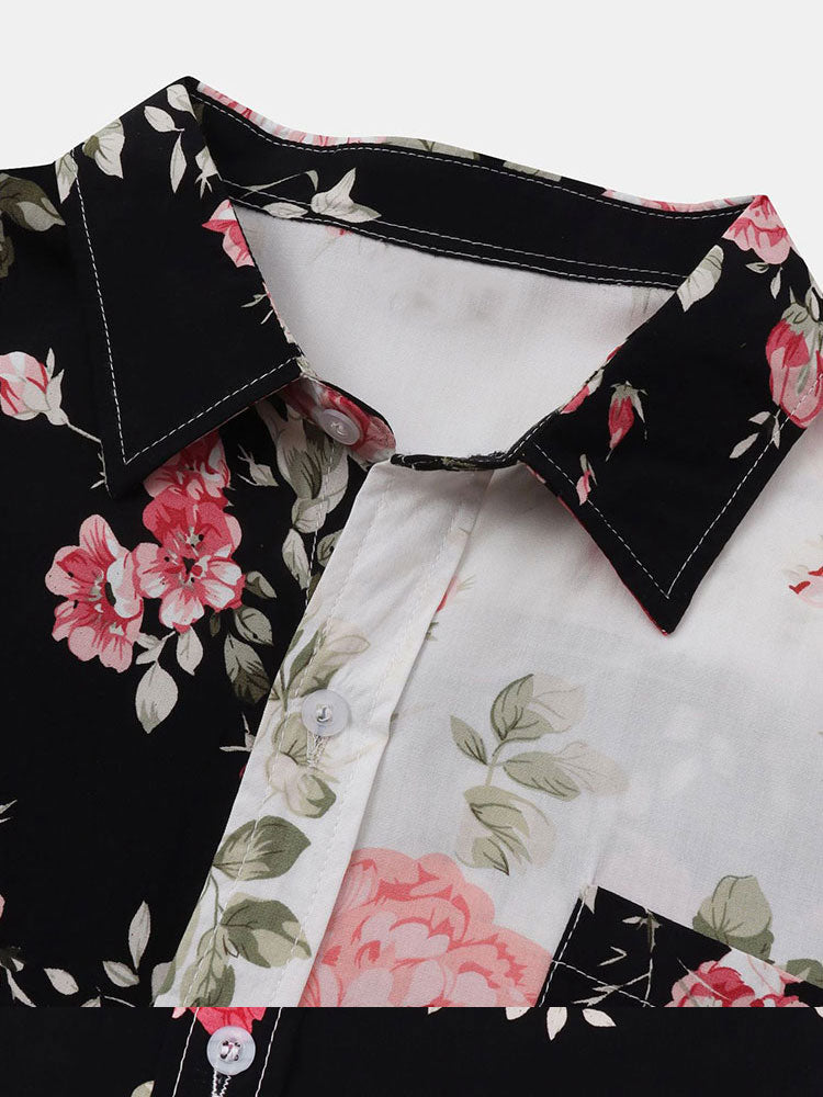 ESME | Set with floral shirt and shorts