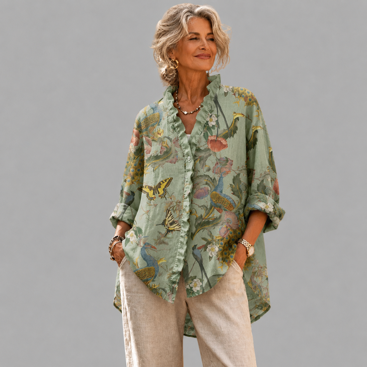HARPER | Relaxed tunic with over-hip length