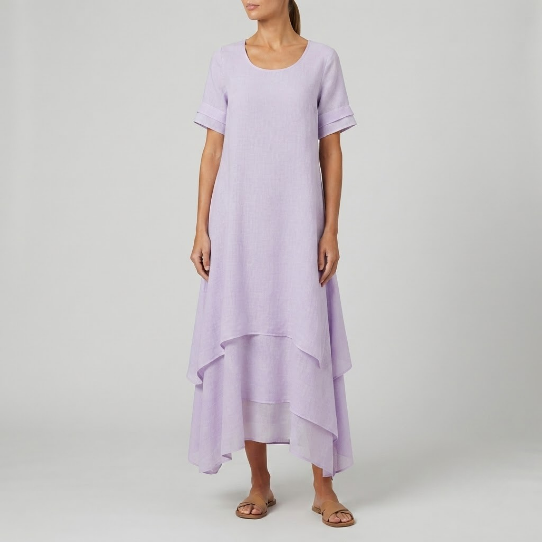 OLIVE | Maxi dress with tiered silhouette