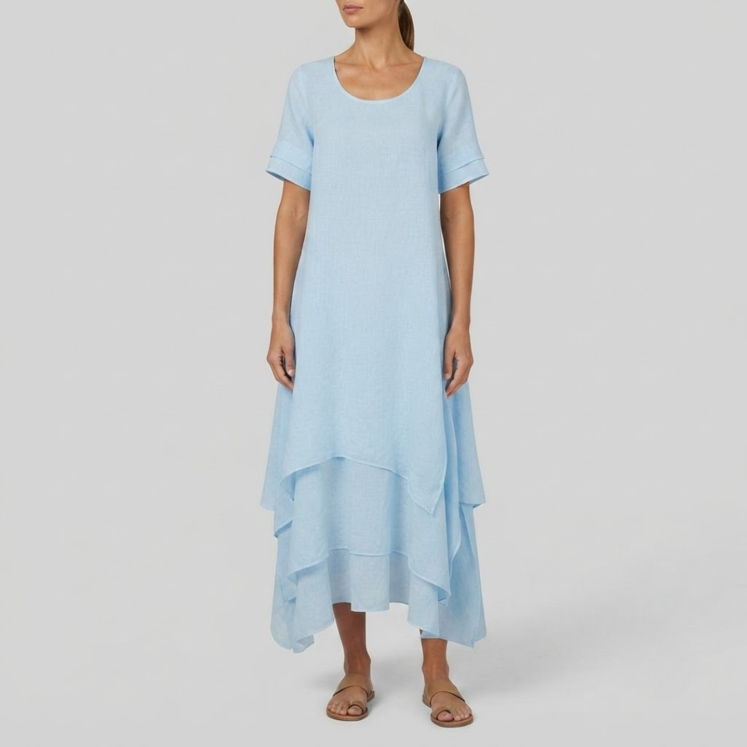 OLIVE | Maxi dress with tiered silhouette