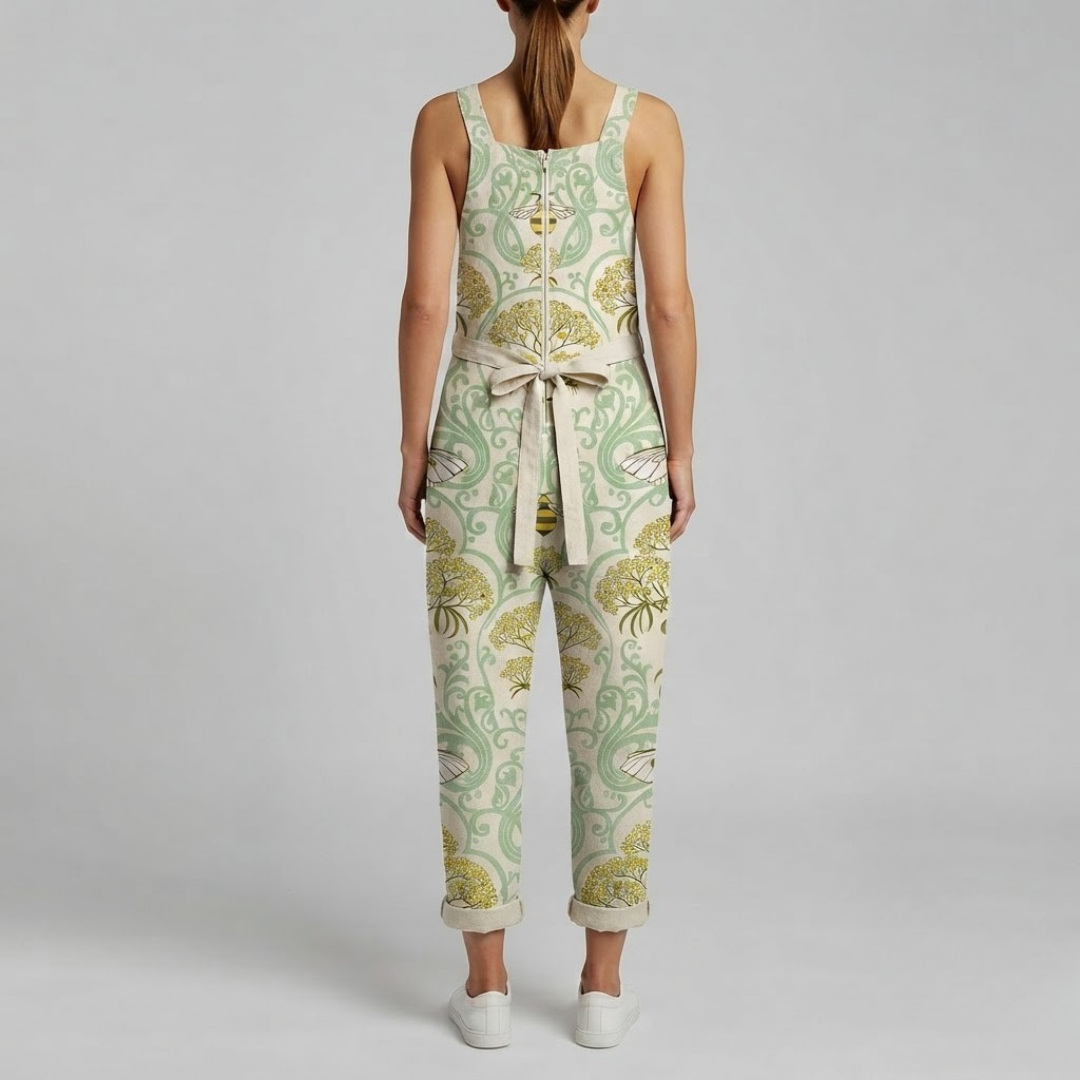 CHLOE | Jumpsuit with bee and floral print