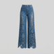 HARPER | Wide-leg jeans with embroidery