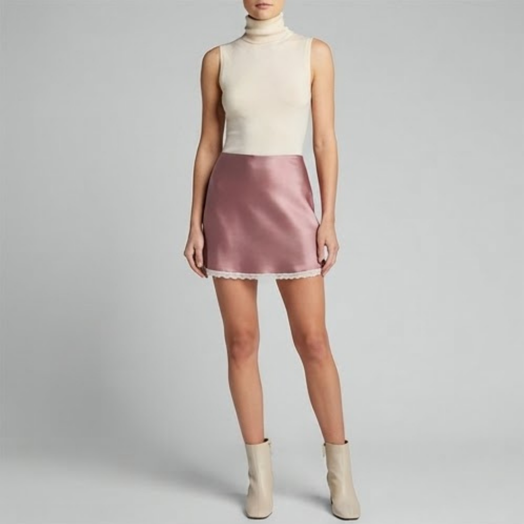 FREYA | Mini skirt with smooth finish