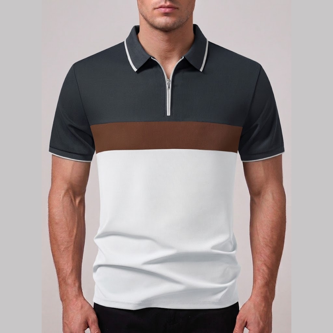 ELLIOT | Polo shirt with zip neckline