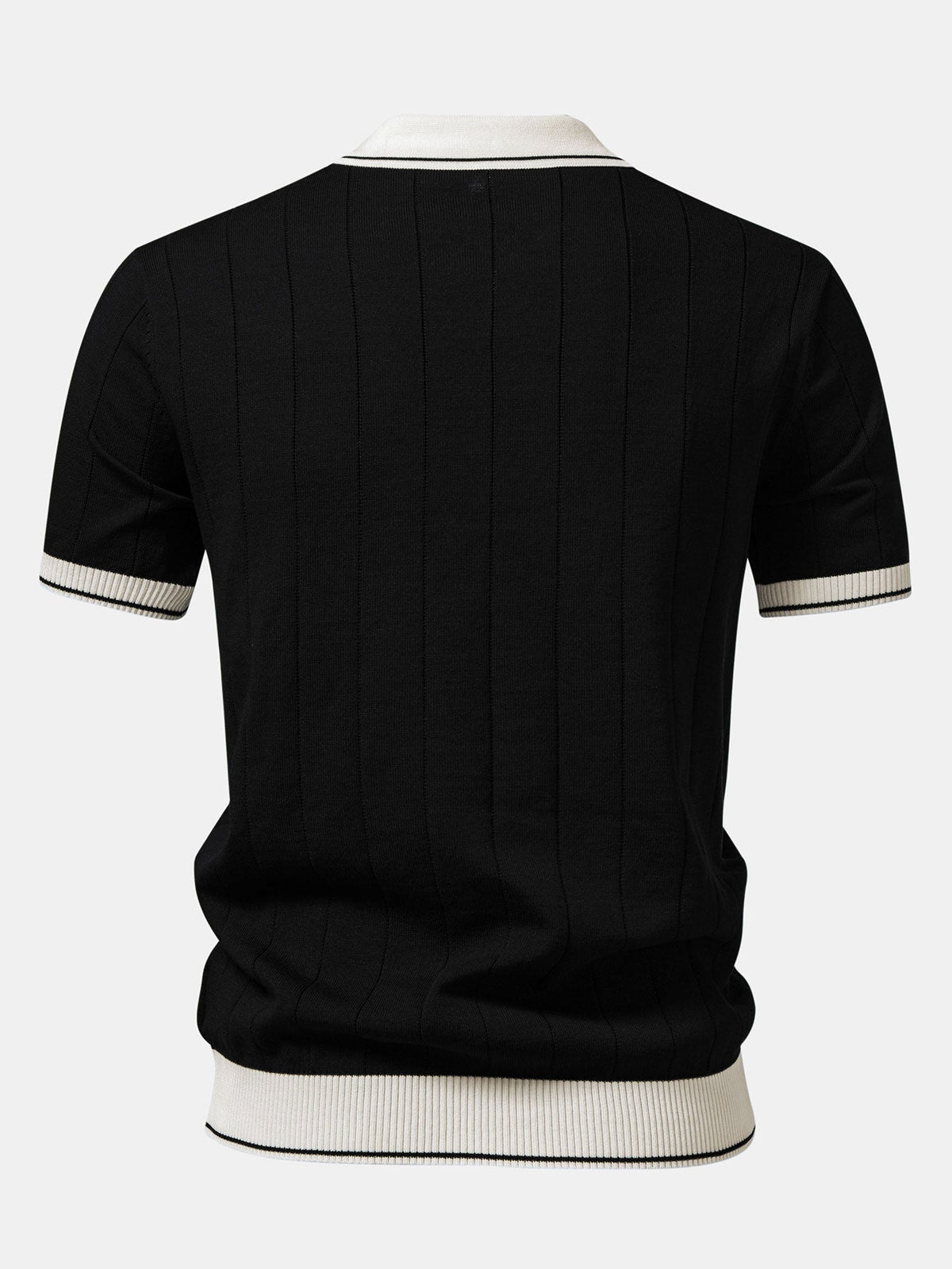 MIA | Set with ribbed polo and tapered trousers