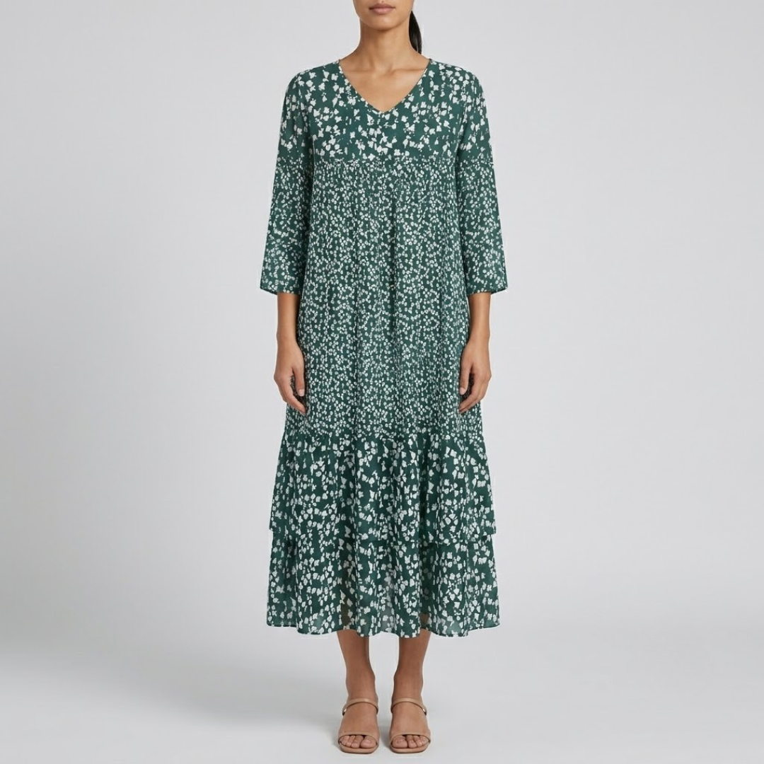 AUDREY | Midi dress with flattering silhouette