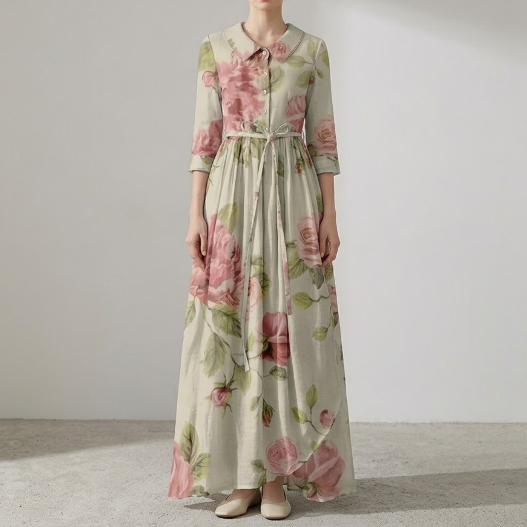 IRIS | Midi dress with floral print