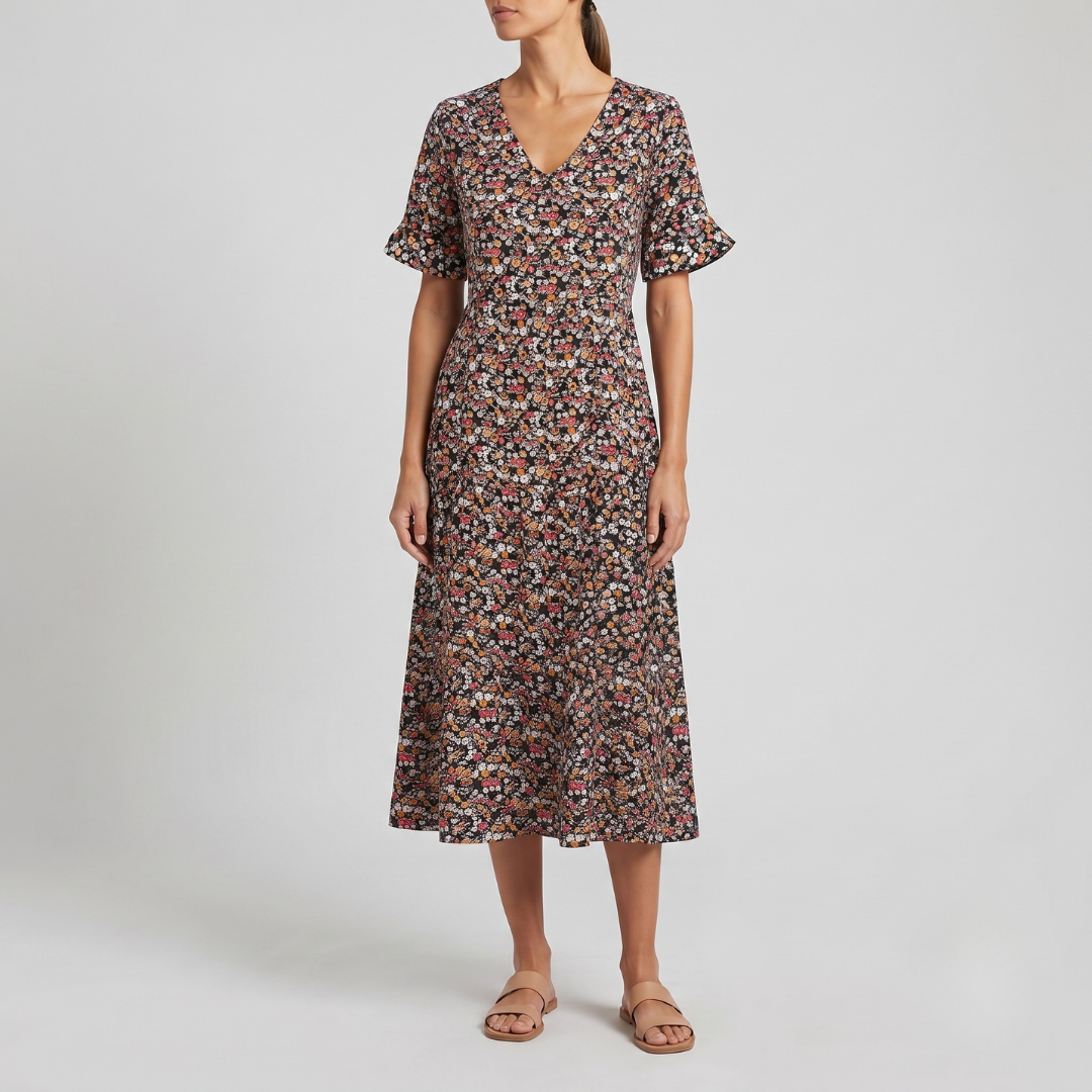 BLAIR | Midi dress with floral print