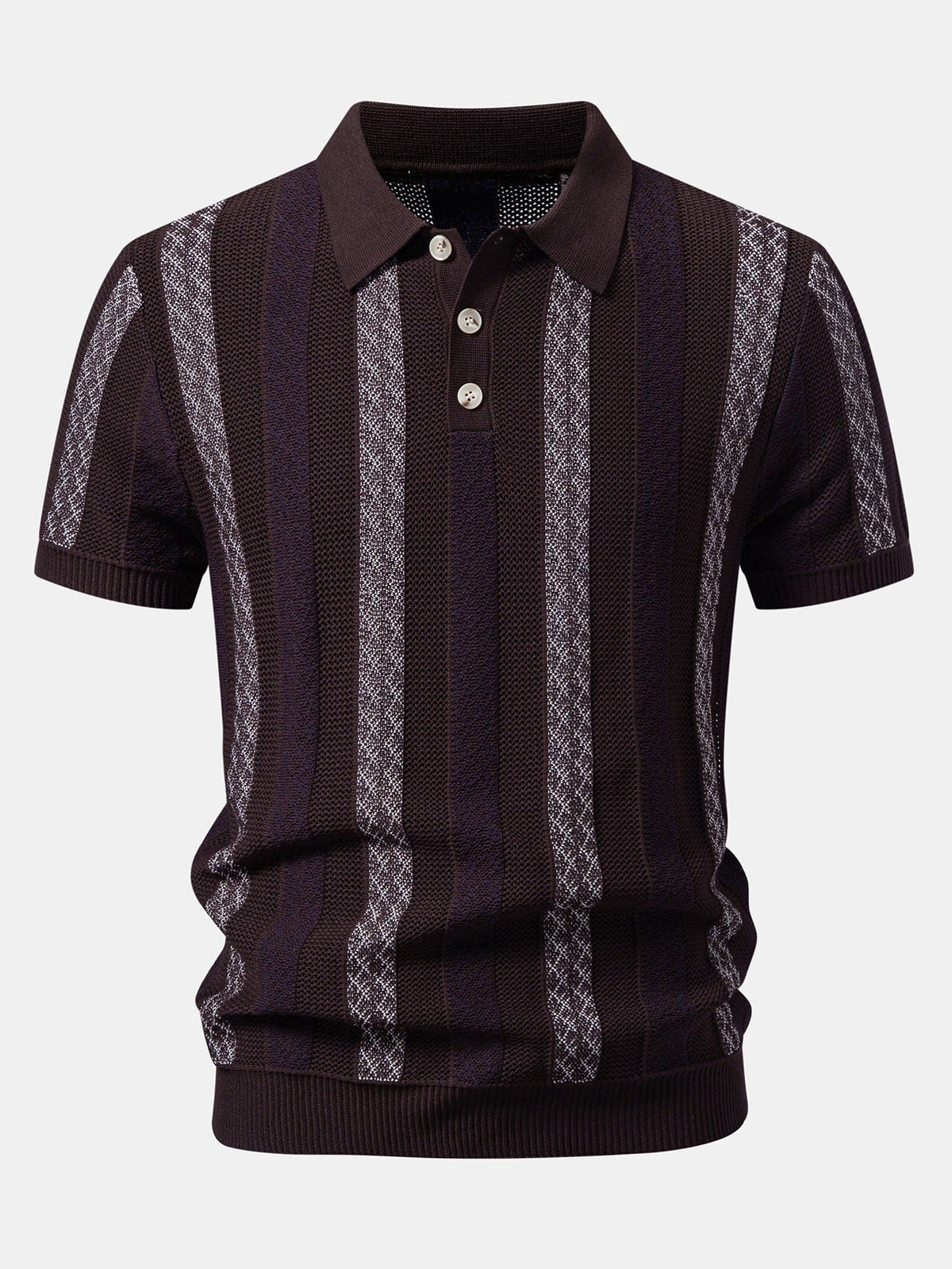 FELIX | Set with striped knit polo