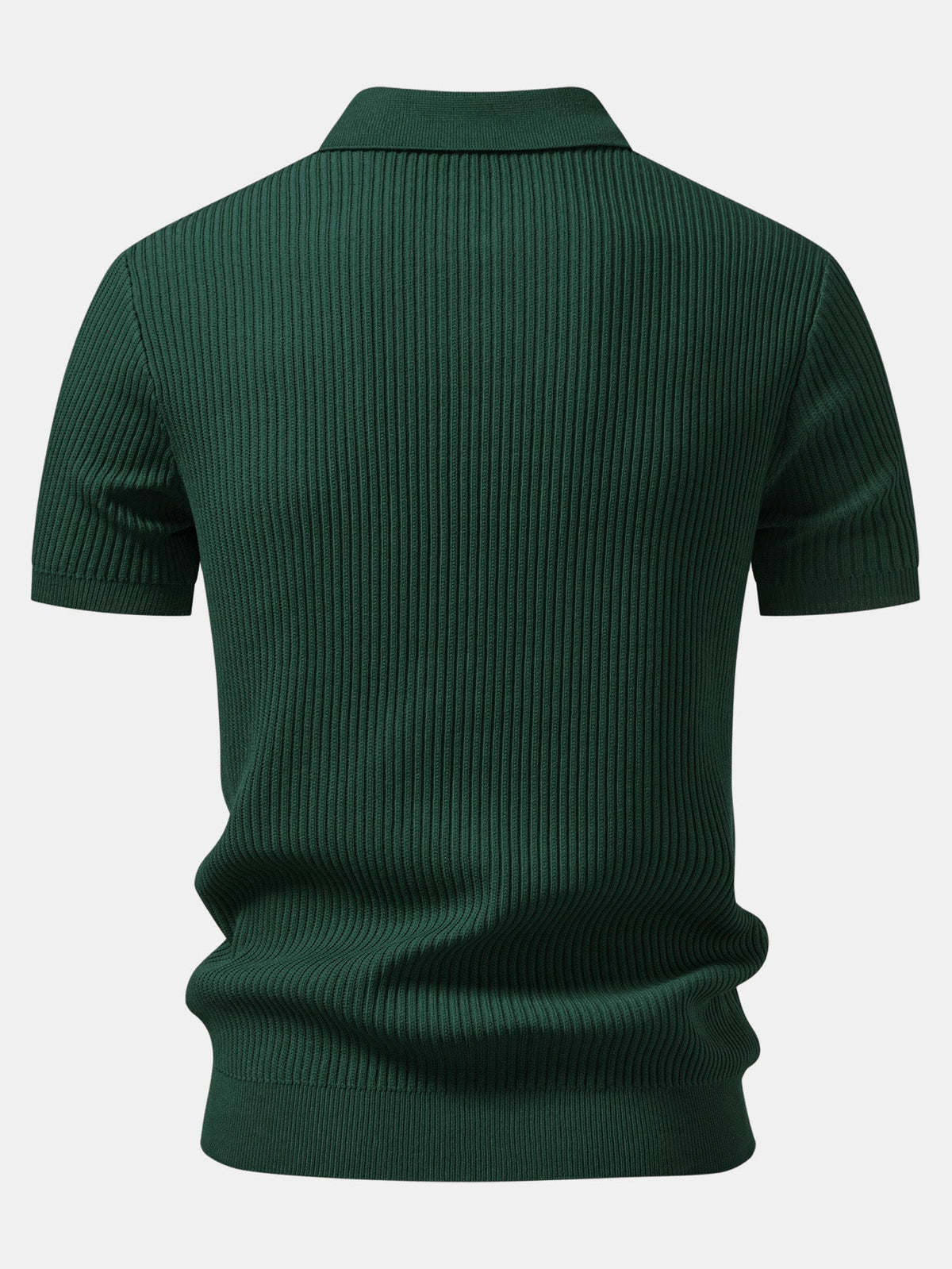 LARA | Zip polo with ribbed knit