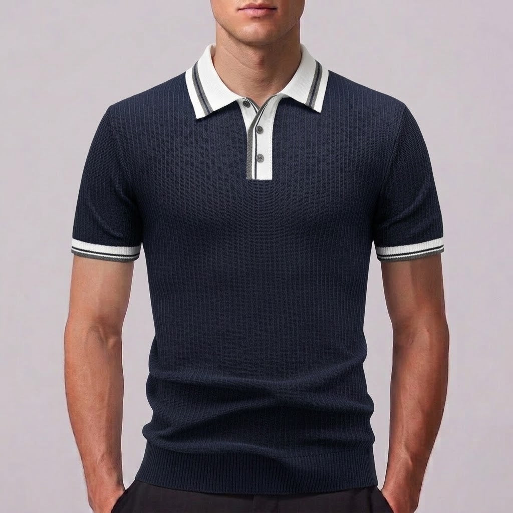 LEO | Polo shirt with contrast piping