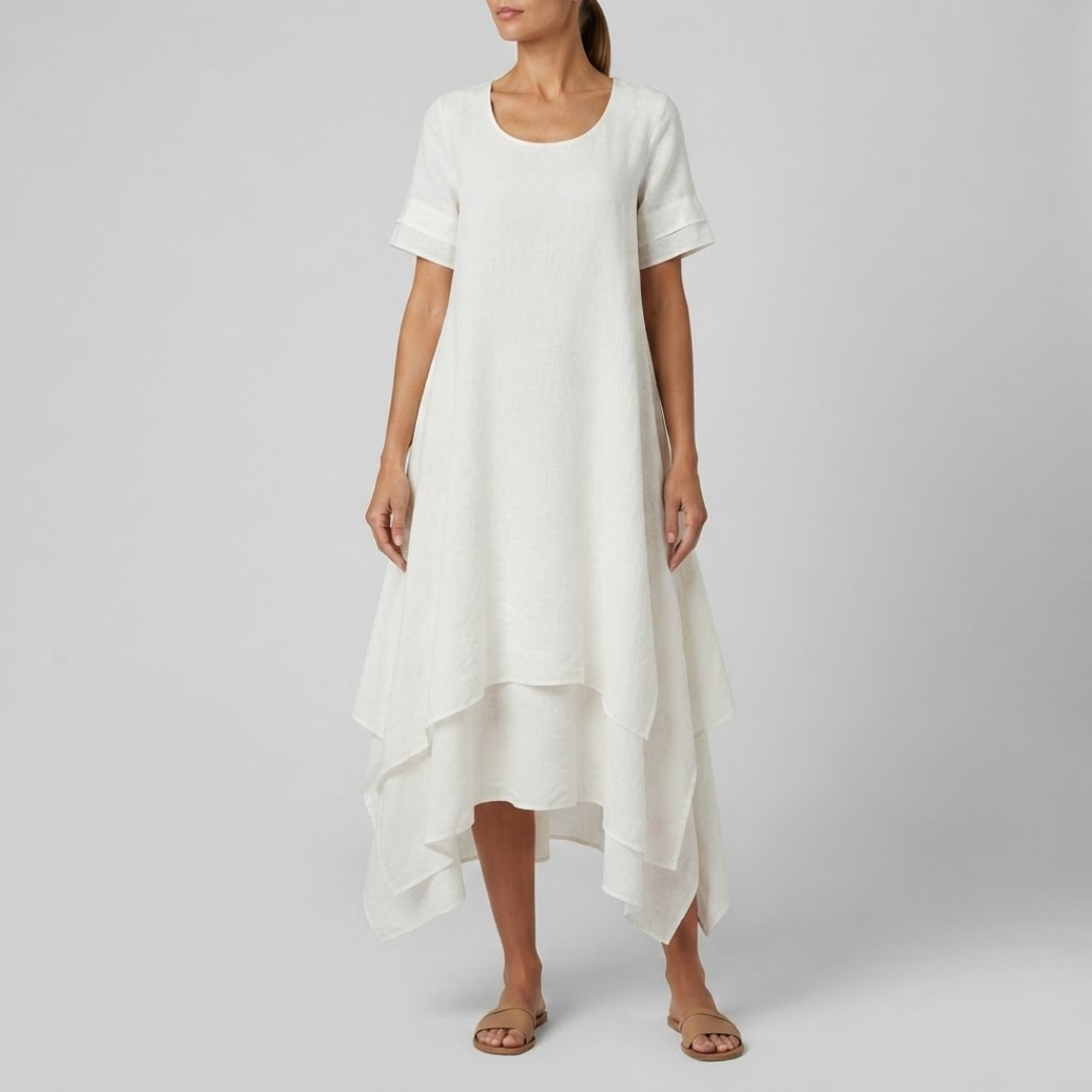 OLIVE | Maxi dress with tiered silhouette