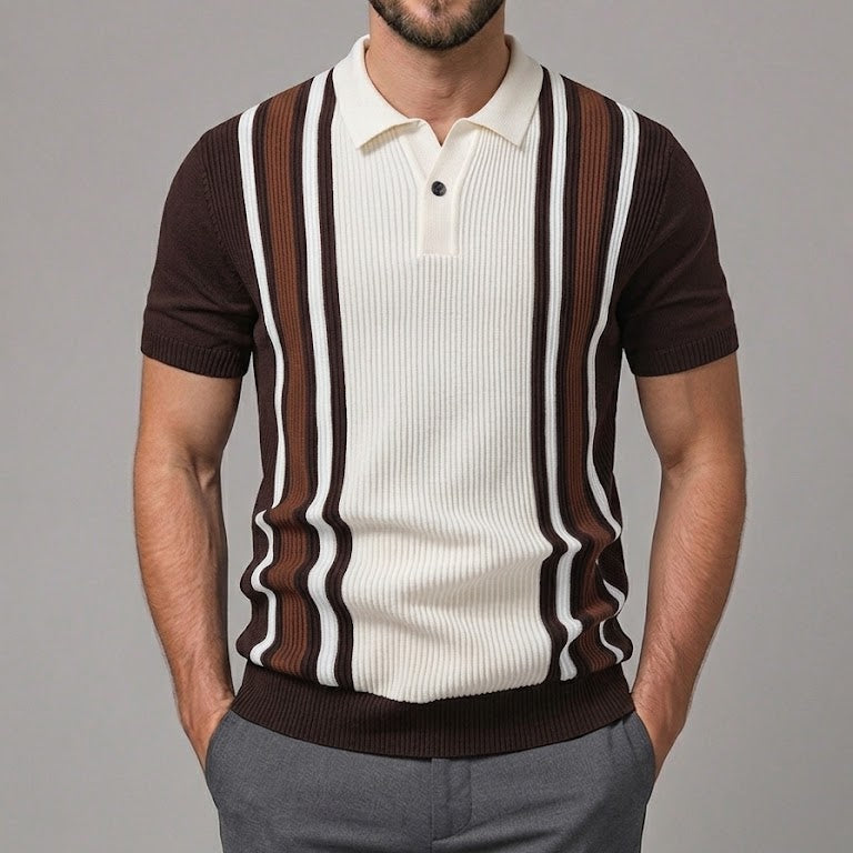 HARRY | Polo shirt with contrast stripes