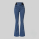CHARLOTTE | High-waist flare trousers with stretch
