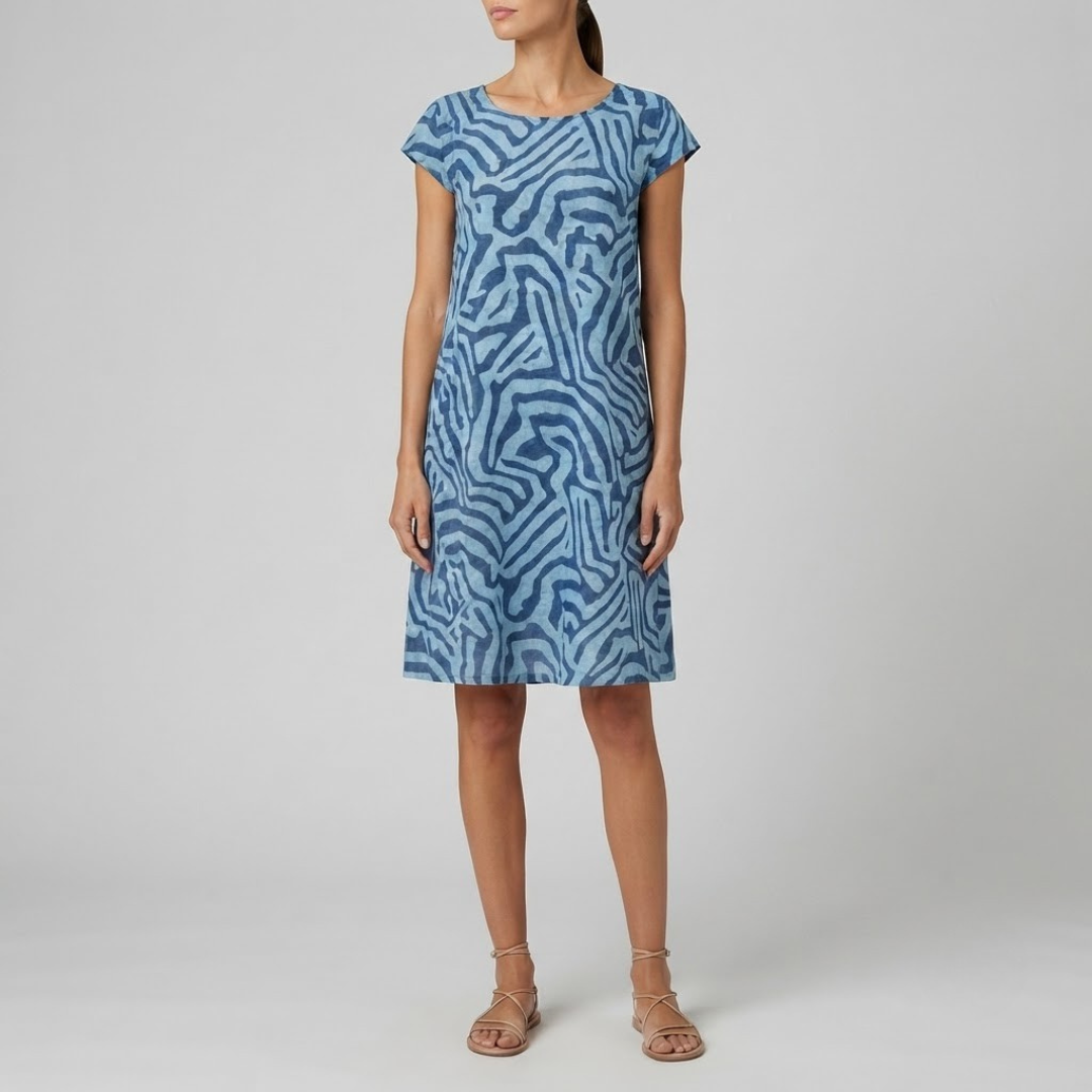 YSABEL | Midi dress with relaxed A-line fit