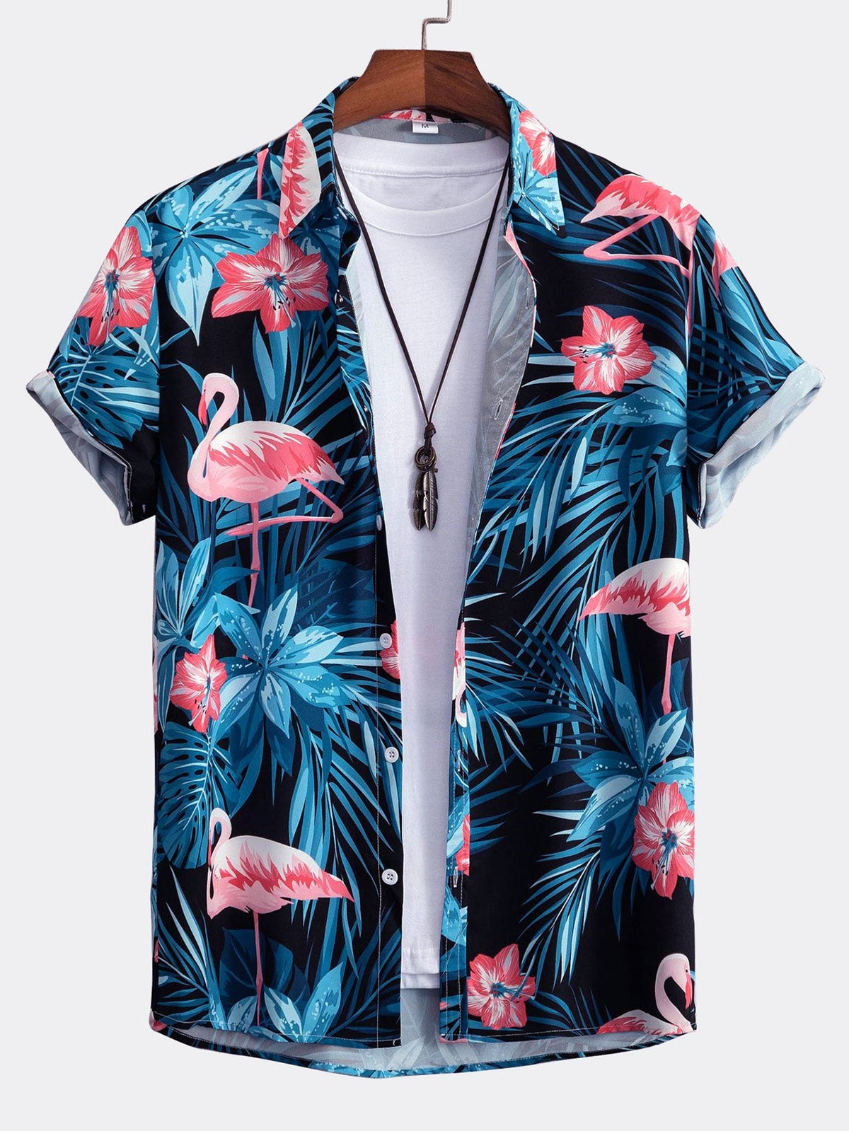 CHLOE | Set with flamingo print shorts