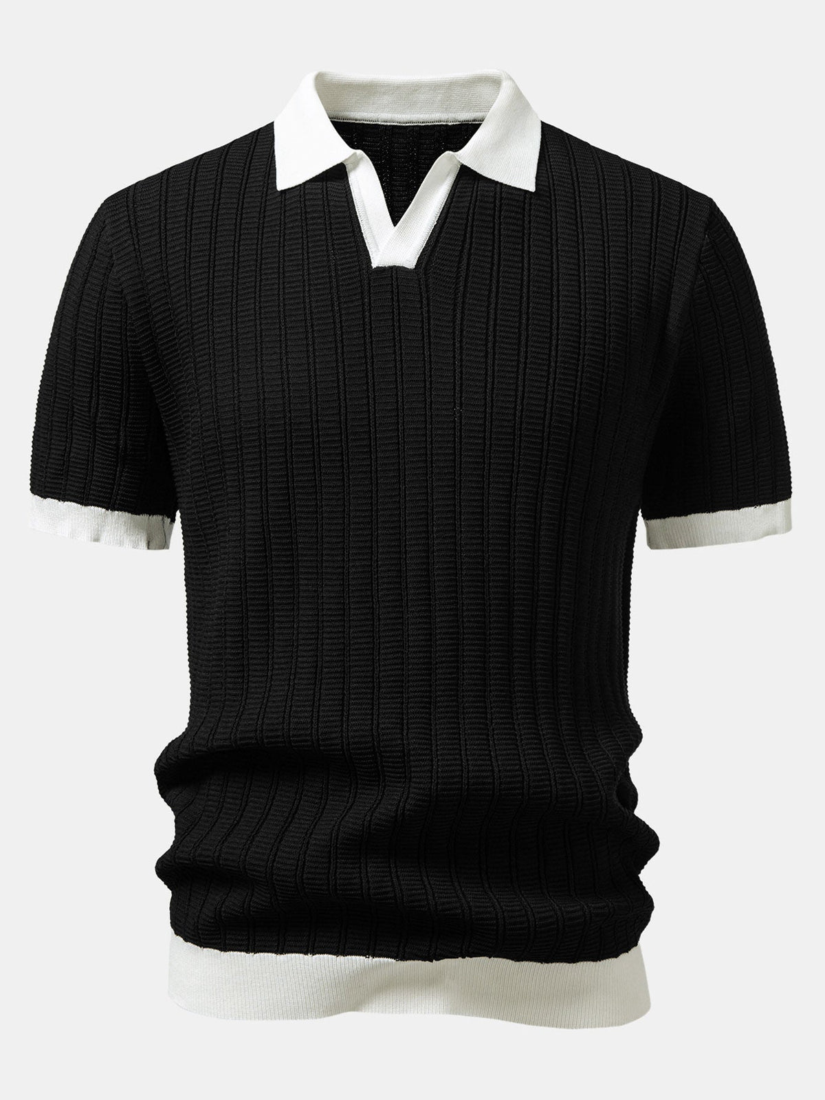 MILES | Polo shirt with Johnny collar