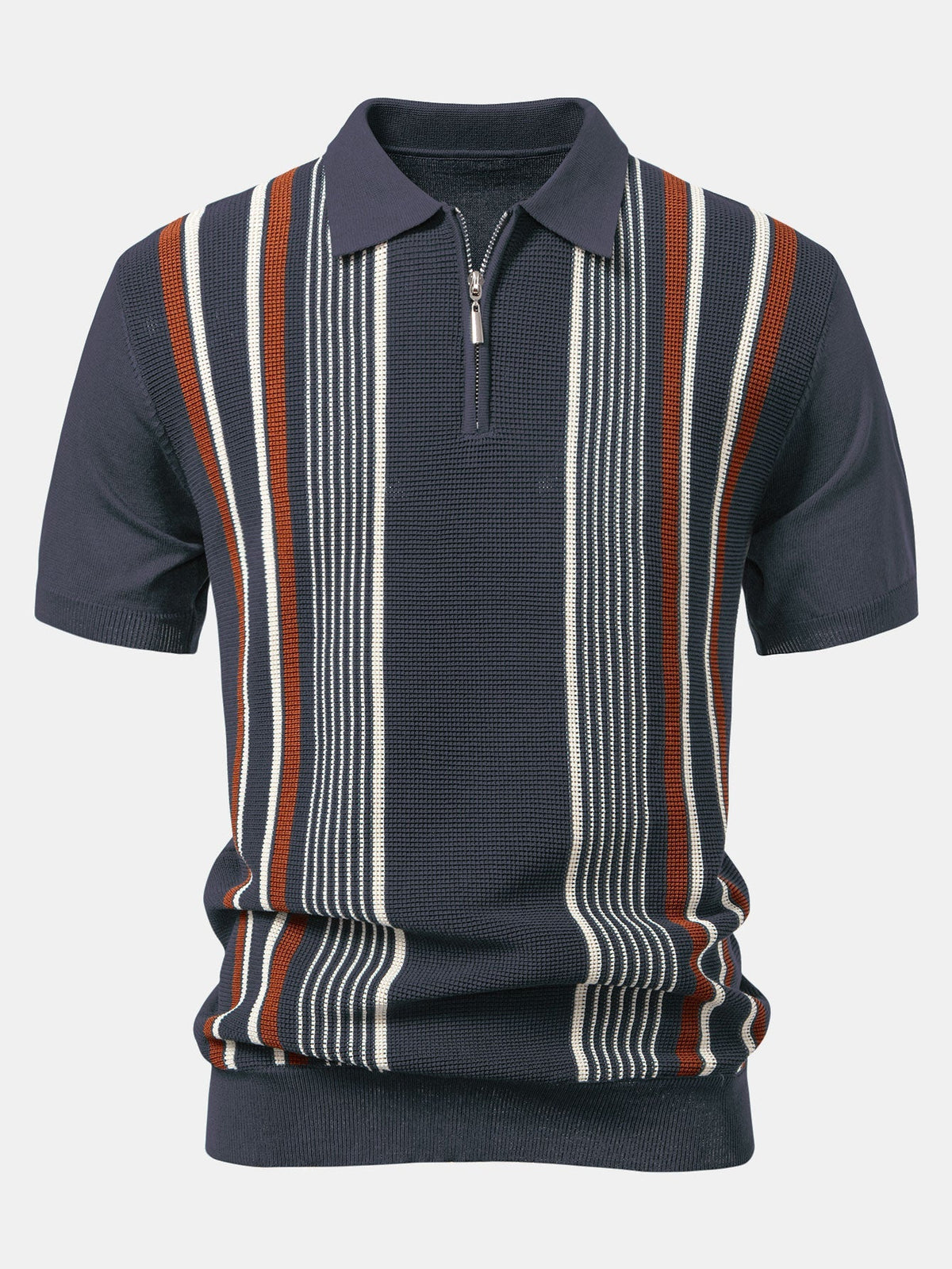 LIAM | Knit polo with quarter-zip