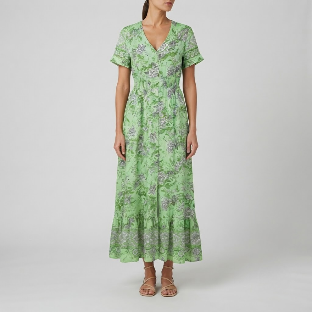 WIENA | Boho dress with floral print