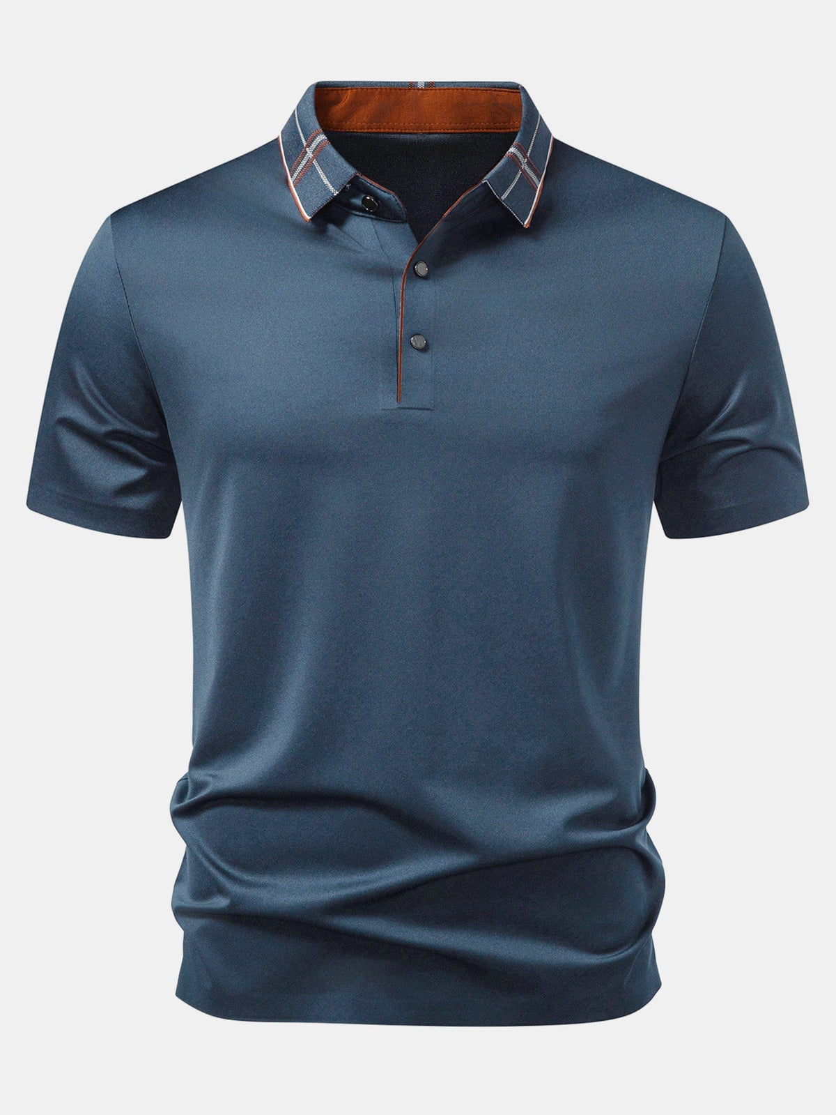 JACK | Polo shirt with plaid collar