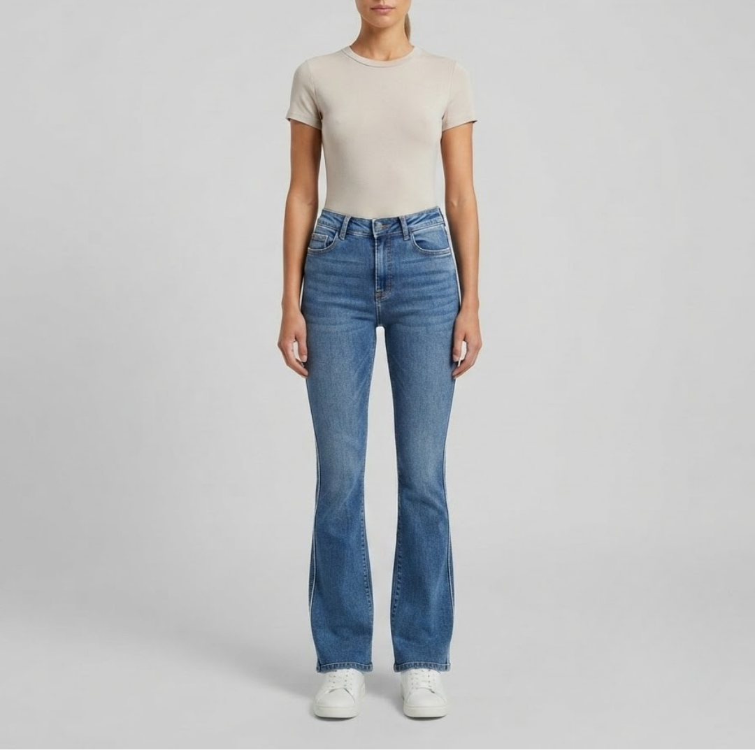 IVY | High-waisted skinny jeans with zip detail