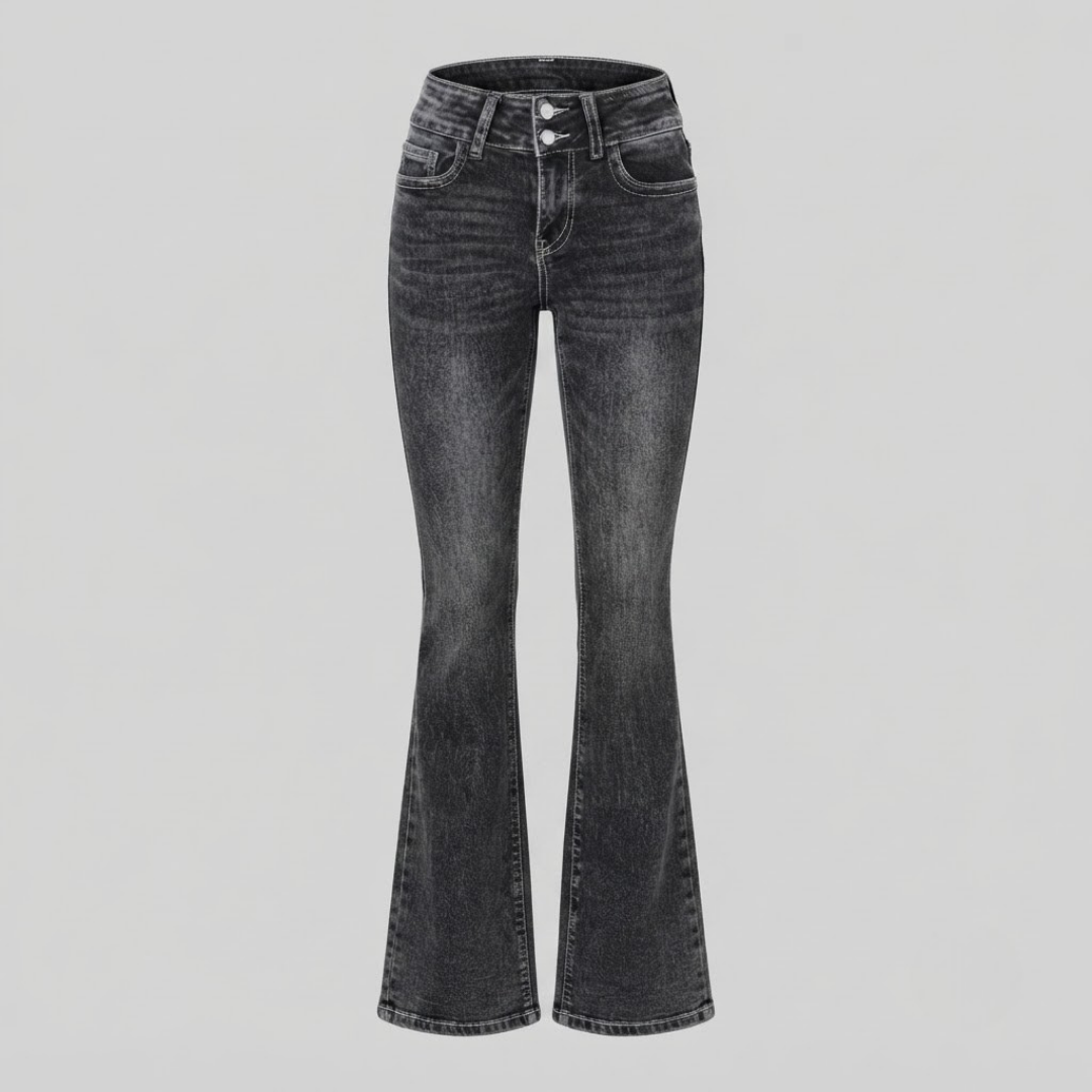IVY | High-waisted skinny jeans with zip detail