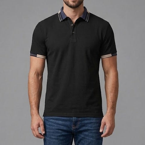 CHARLIE | Polo shirt with contrast piping