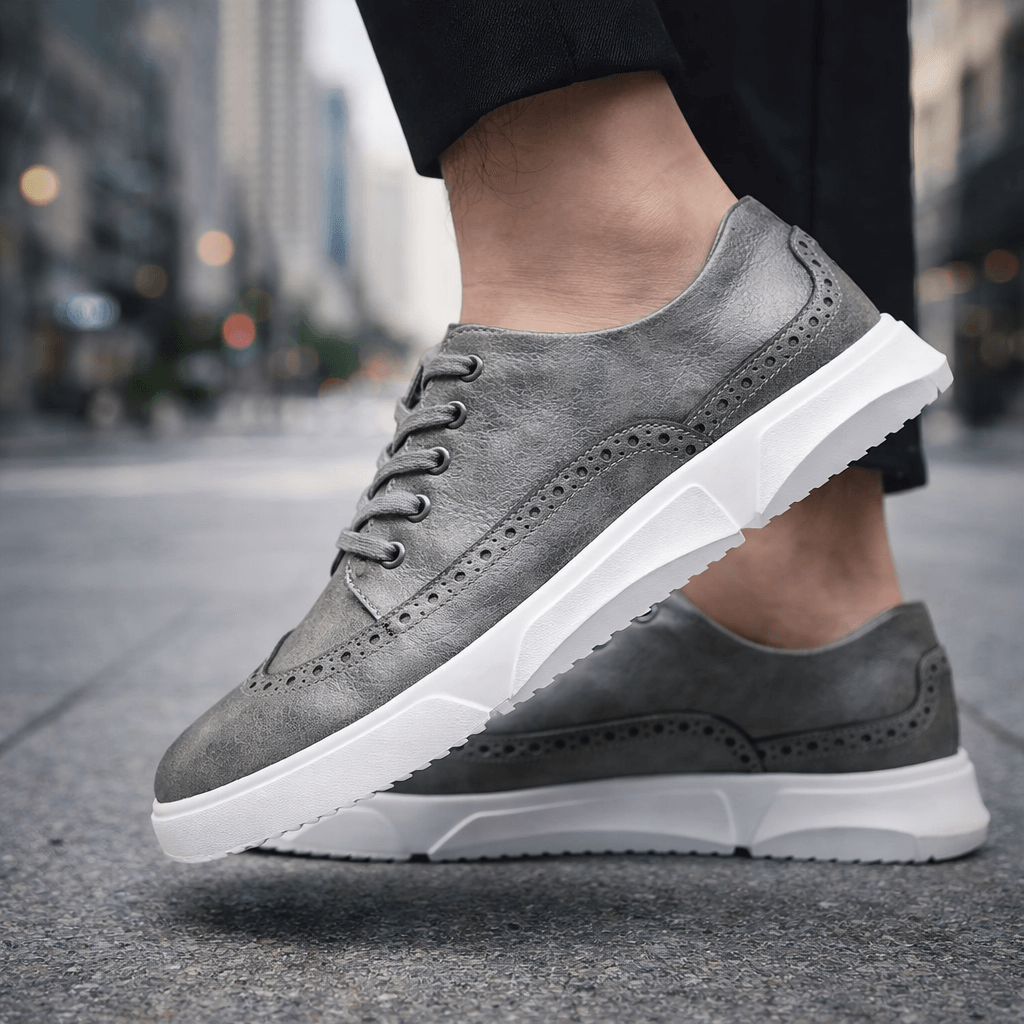 HENRY | Brogue sneakers with lace-up design