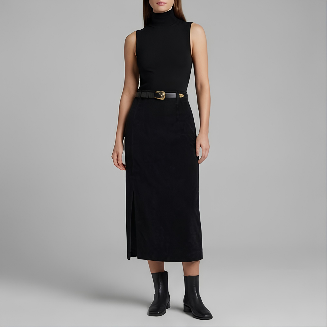 JEMIMA | Bodycon skirt with corduroy texture