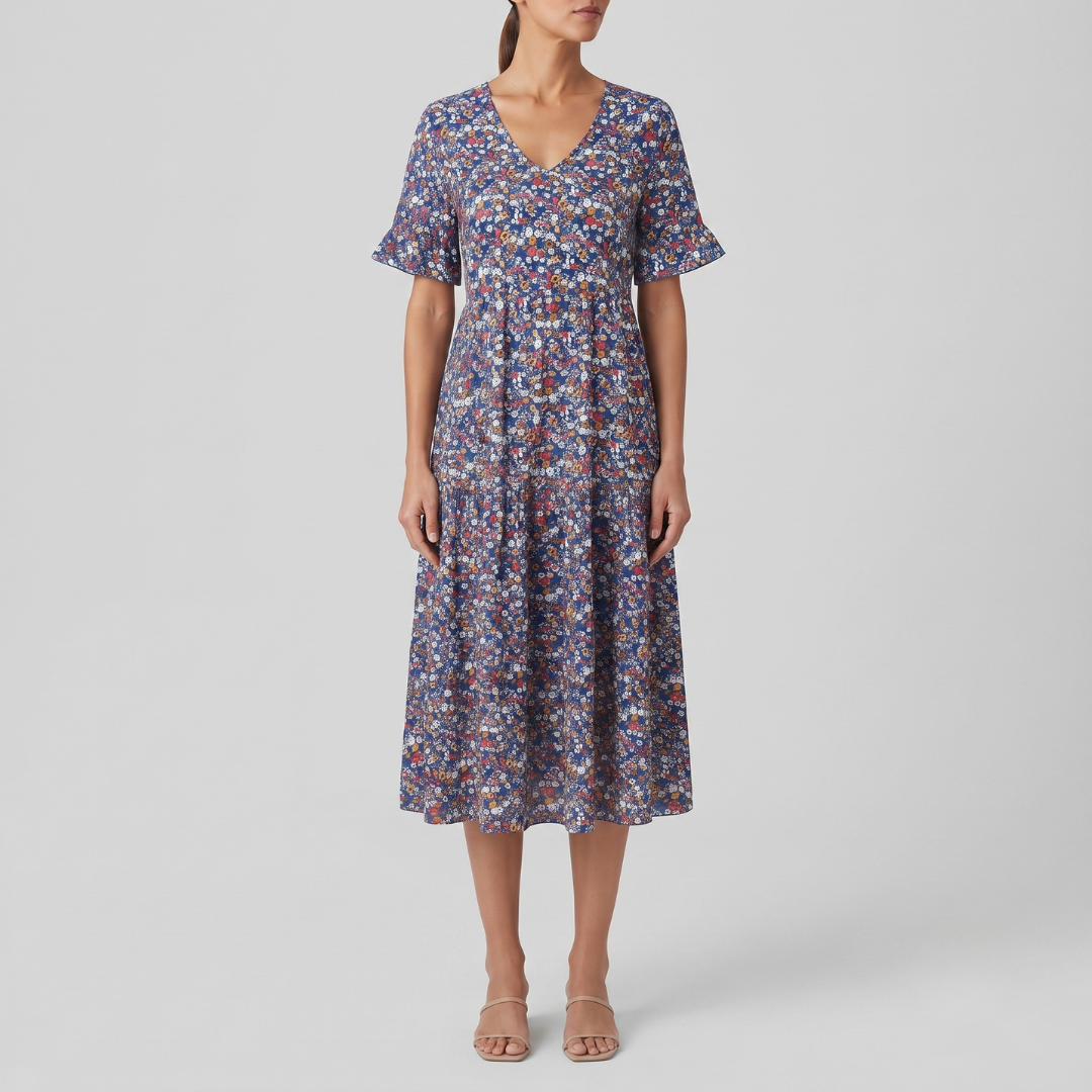 BLAIR | Midi dress with floral print