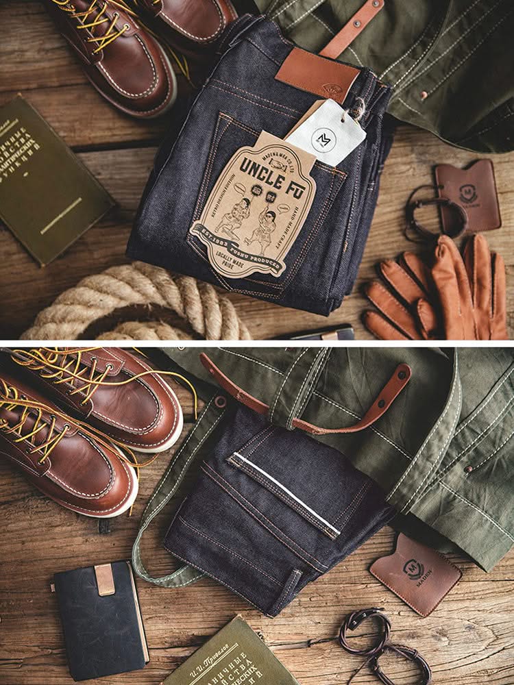 THEO | Straight-leg jeans with raw finish