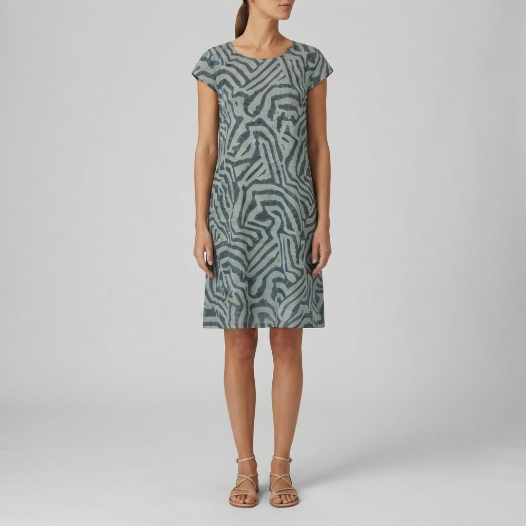 YSABEL | Midi dress with relaxed A-line fit