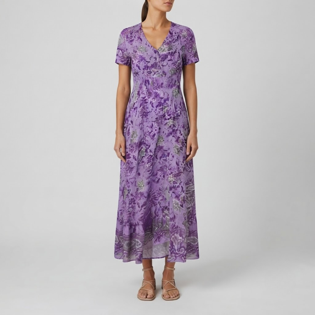WIENA | Boho dress with floral print