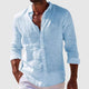 GEORGE | Linen shirt with point collar